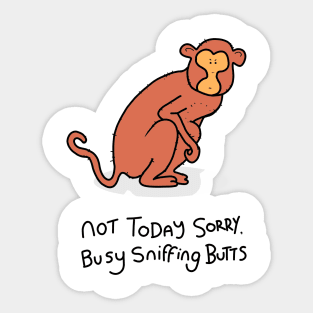 Grumpy Monkey Sticker